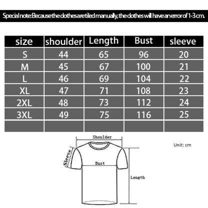 Men's 3D Digital Printing Casual Round Neck Short Sleeves