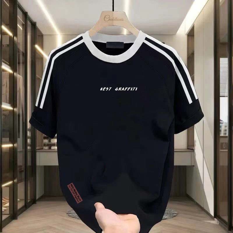 Men's Summer Thin Heavy Cotton Short Sleeve