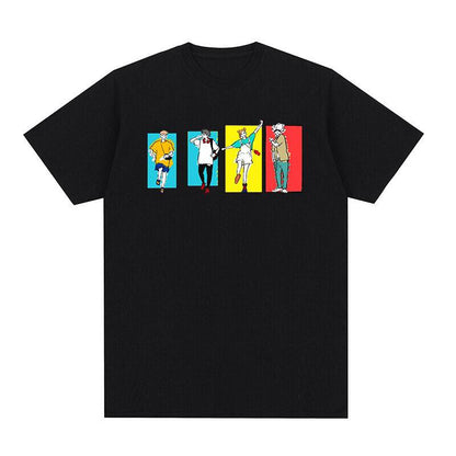 3D Digital Printing Casual Round Neck Short Sleeves