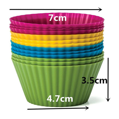 Muffin Round Silicone Baking Cup Cake Mold