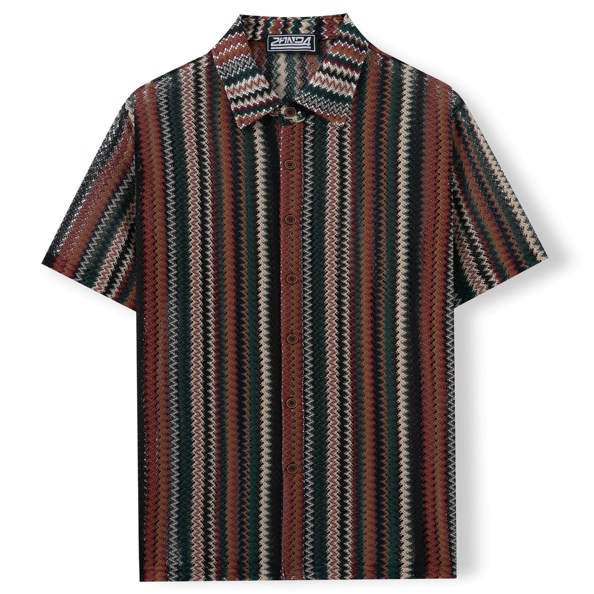 Summer Men's Ethnic Style Striped Shirt