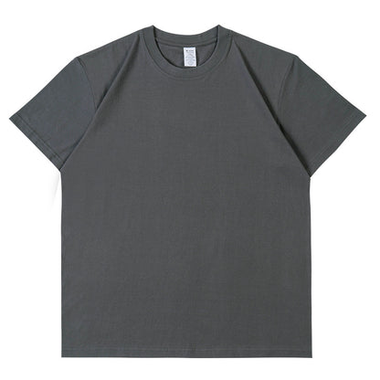 Pure Cotton Short Sleeve Solid Color Fashion Brand Loose Half Sleeve Blank T-shirt