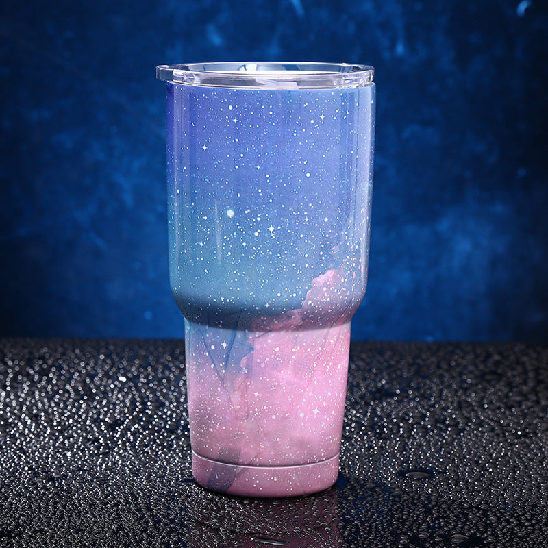 Stainless steel vacuum flask creative starry water cup