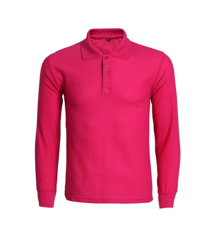 Long sleeve lapel t-shirt