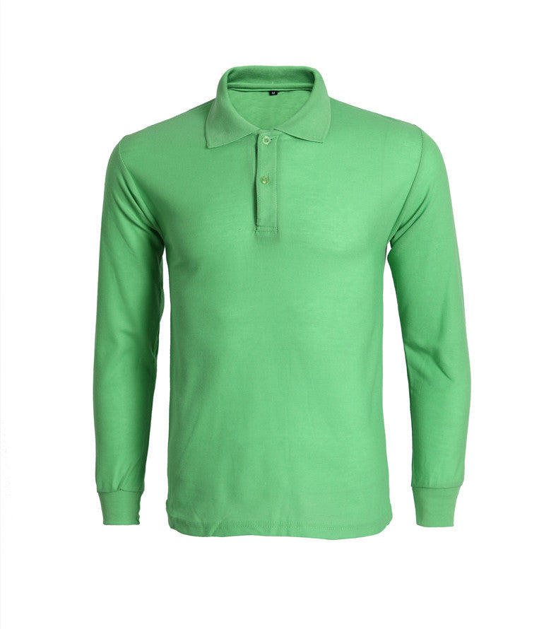 Long sleeve lapel t-shirt