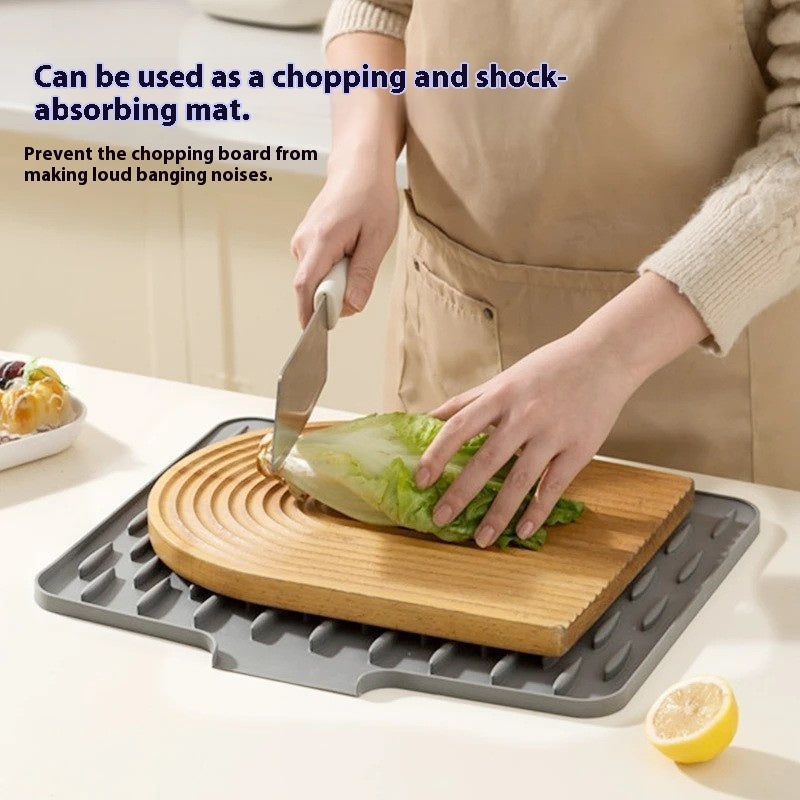 Silicone Drain Pad On Countertop Slope