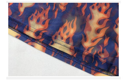 Fireproof perspective T-shirt mesh