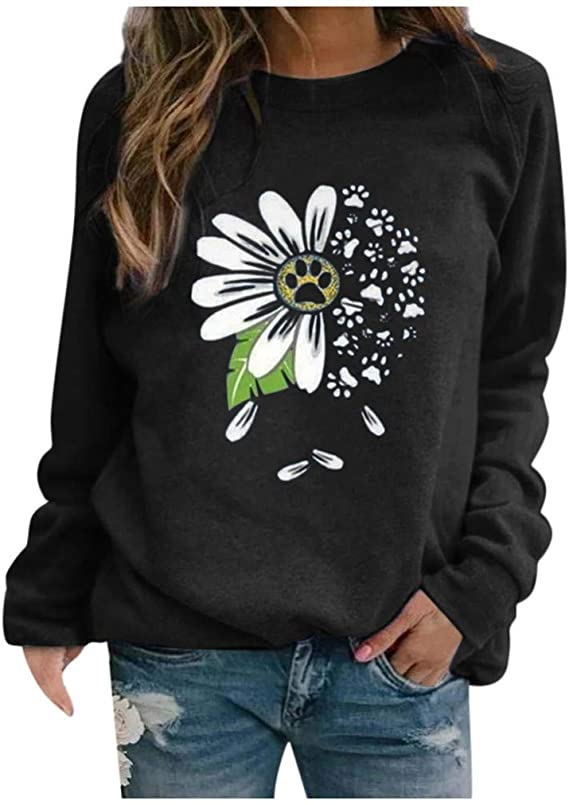 Long sleeve printed sweatshirt
