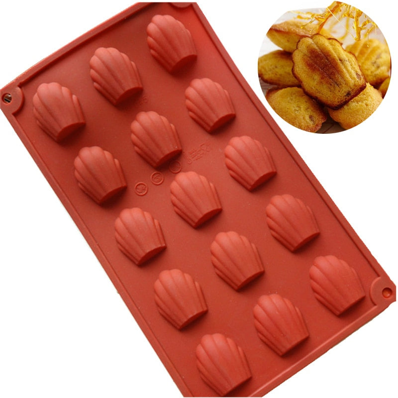 Cake Mold 15 Shell Cake Baking Pan Silicone Cake Mold