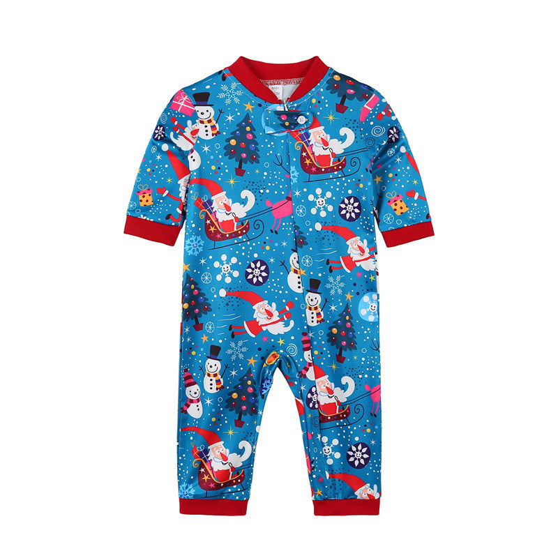 Parent-Child Christmas Pajamas Leisure Wear Set