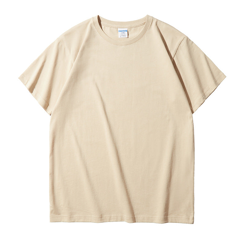 Double Yarn Combed Cotton 210g Blank Light Board T-shirt