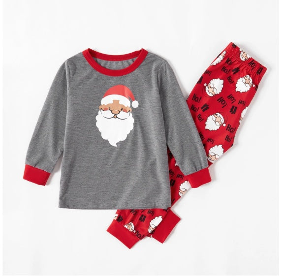 Christmas Printed Parent-child Long Sleeve Pajama Set
