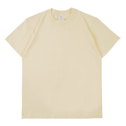 Pure Cotton Short Sleeve Solid Color Fashion Brand Loose Half Sleeve Blank T-shirt