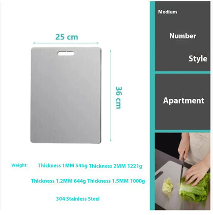 Stainless Steel Cutting Double-sided Kneading Panel Hanging Hole