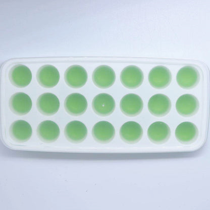 Household Square With Lid Silicone 21 Cells Ice Tray