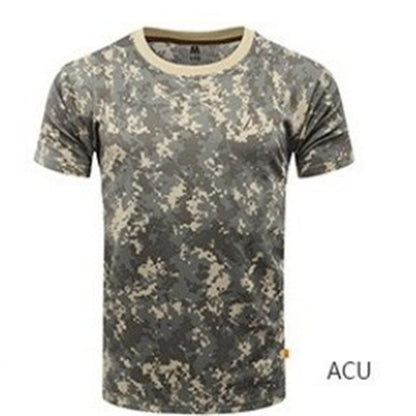Camouflage Summer Quick-drying Mesh T-shirt