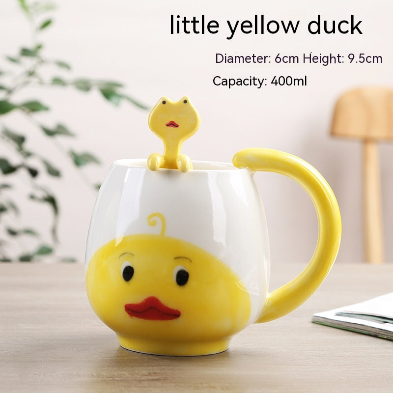 Cute Cartoon Animal Ceramic Cup