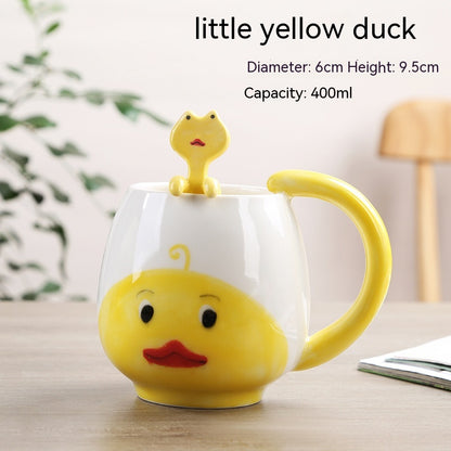 Cute Cartoon Animal Ceramic Cup