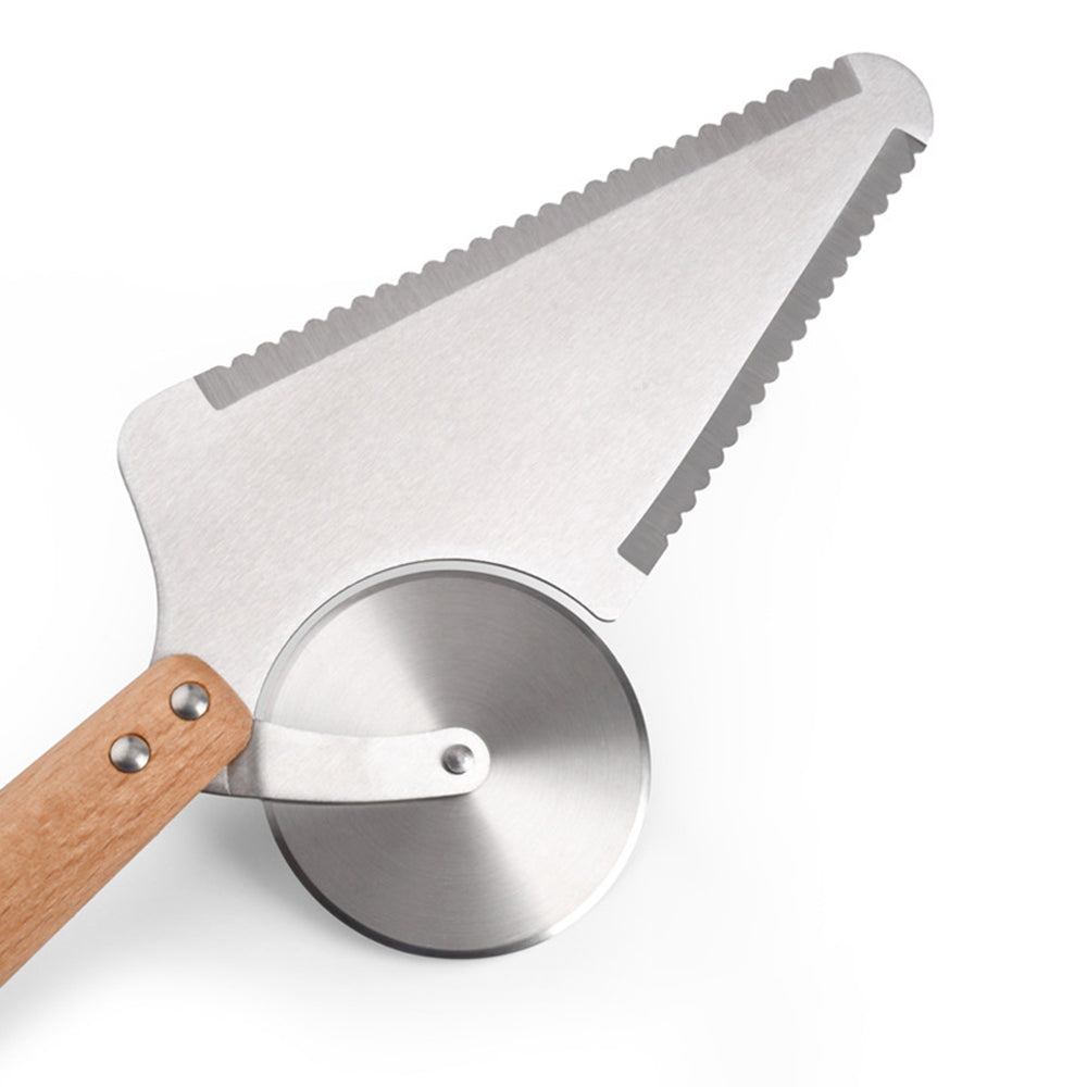Cake Cutting Two-in-one Pizza Round Knife