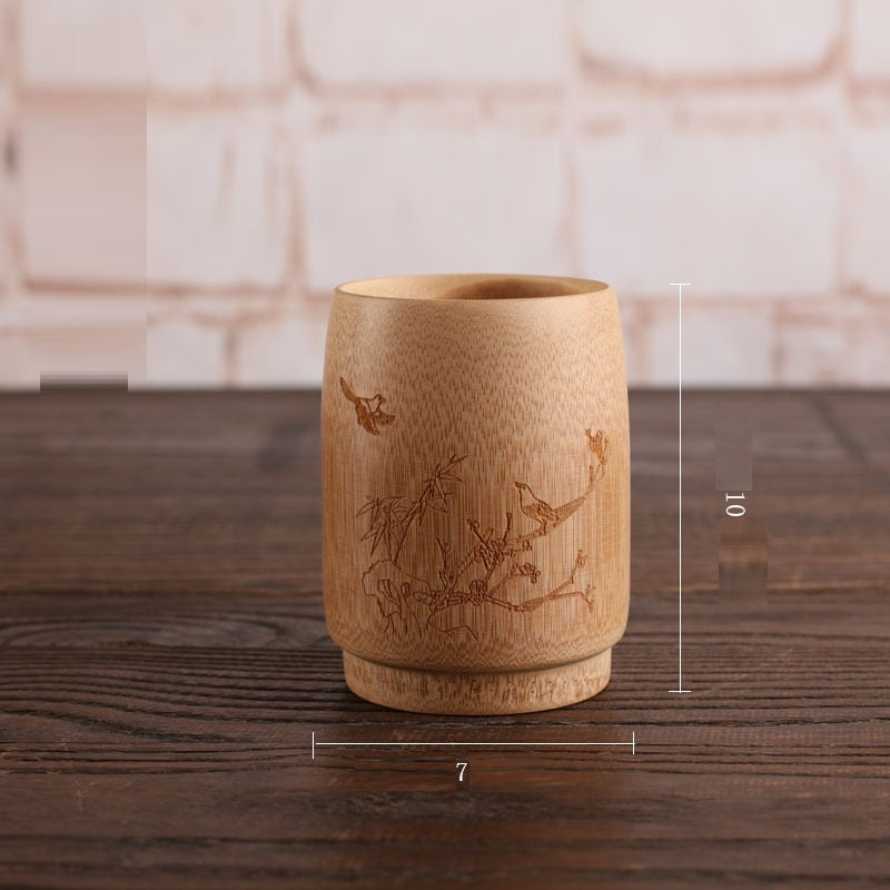 Creative Simple Bamboo Charcoal Beer Cup