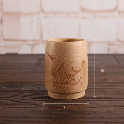 Creative Simple Bamboo Charcoal Beer Cup