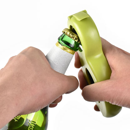 Stainless steel safety can opener