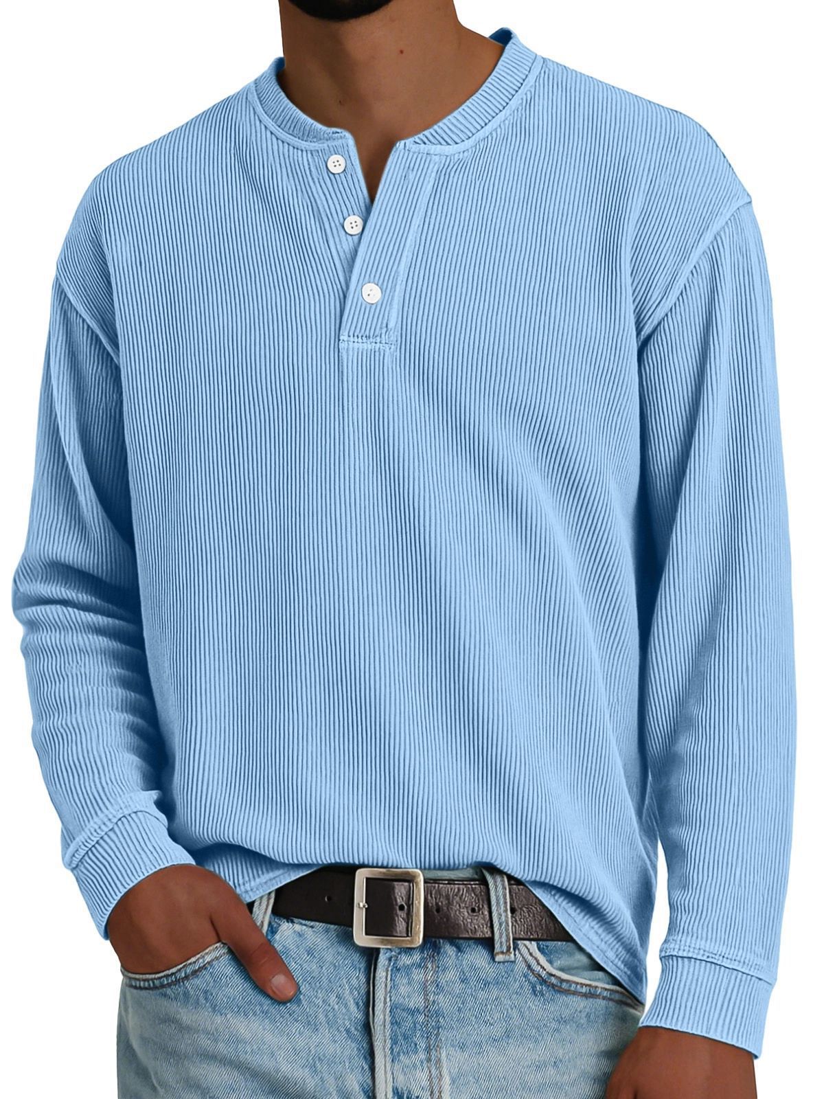Premium Solid-color Comfortable Long-sleeve Design
