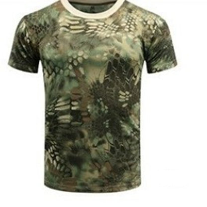 Camouflage Summer Quick-drying Mesh T-shirt