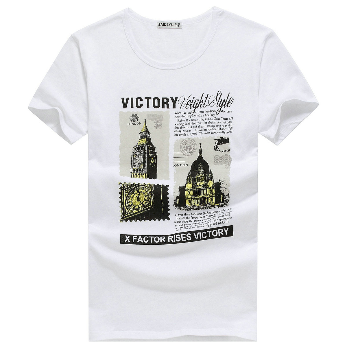 Men's printed bottoming shirt