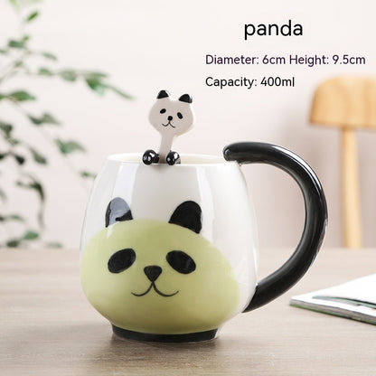 Cute Cartoon Animal Ceramic Cup