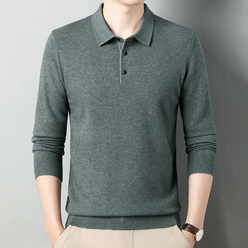 Winter Wool Lapel Long Sleeve Men