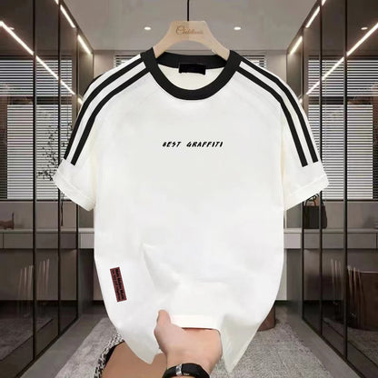 Men's Summer Thin Heavy Cotton Short Sleeve