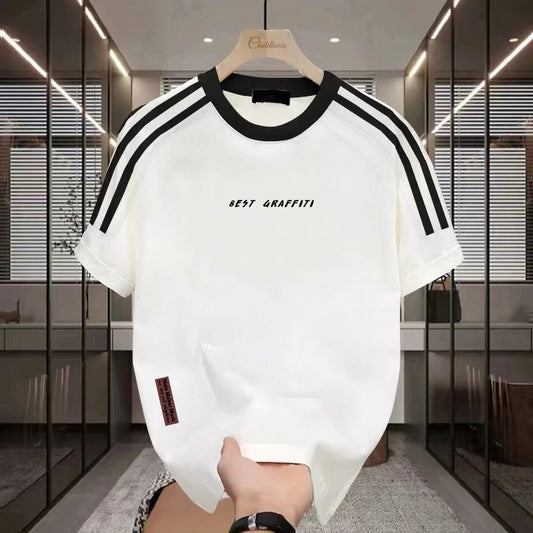 Men's Summer Thin Heavy Cotton Short Sleeve