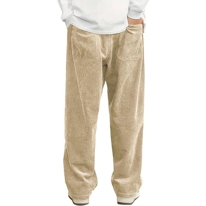 Men Loose-Fit Drawstring Pocket Trousers