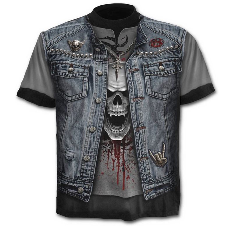 Summer T-shirt 3D Digital Printing Short Sleeve