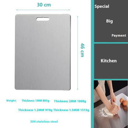 Stainless Steel Cutting Double-sided Kneading Panel Hanging Hole