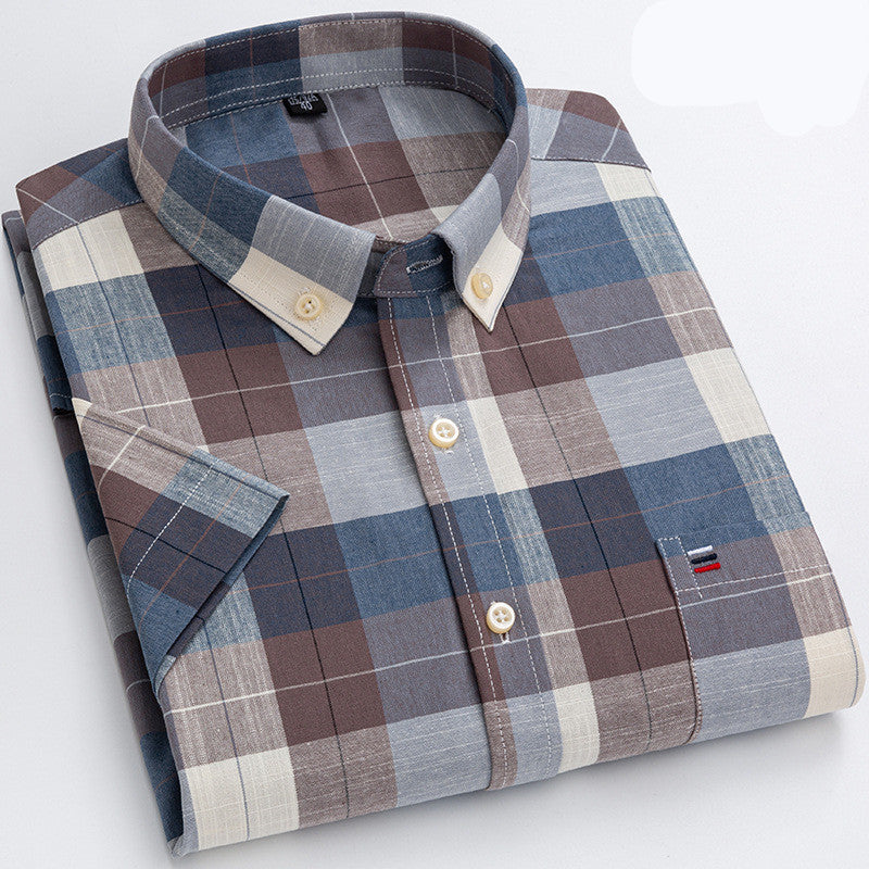 Summer Short-Sleeved Shirt Men
