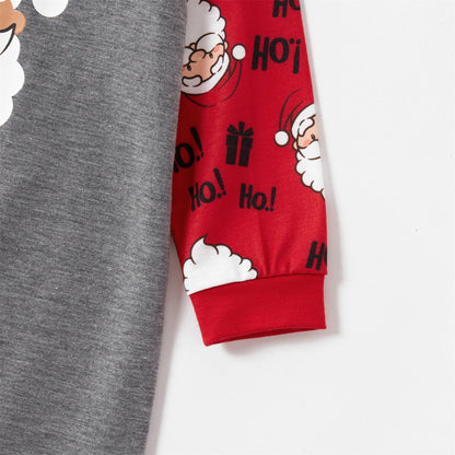 Christmas Printed Parent-child Long Sleeve Pajama Set