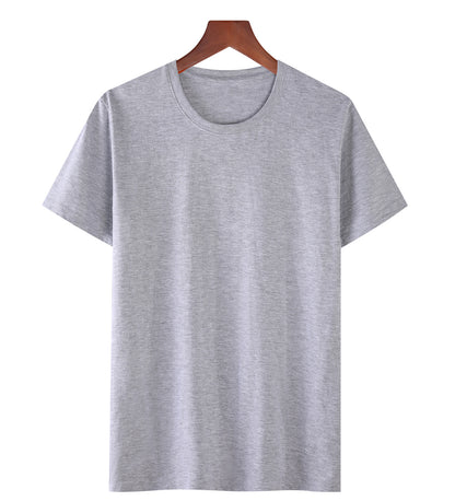 Solid Color Loose Half Sleeve Men's T-shirt