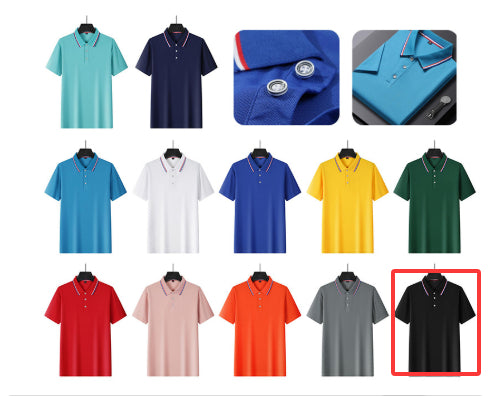 Collar Quick Drying Pure Cotton Workwear Polo Shirt