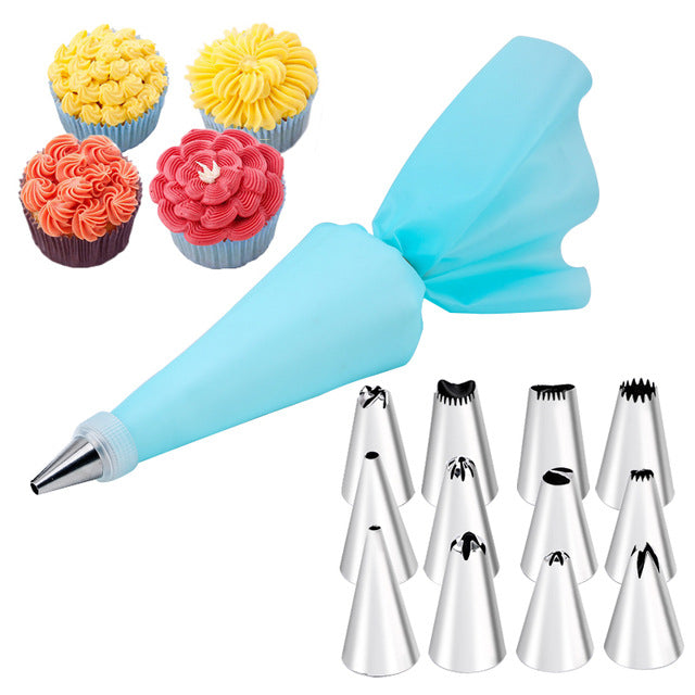 14 Piece Set Cake Decorating Mouth