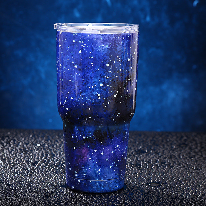 Stainless steel vacuum flask creative starry water cup