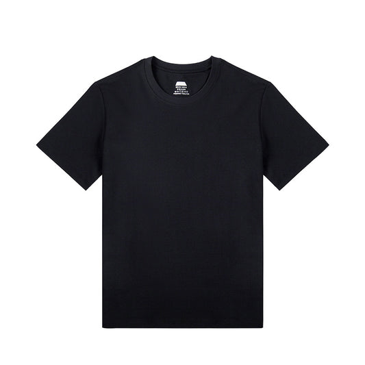 Men's Summer Round Neck Half Sleeve White T-shirt Bottoming Shirt