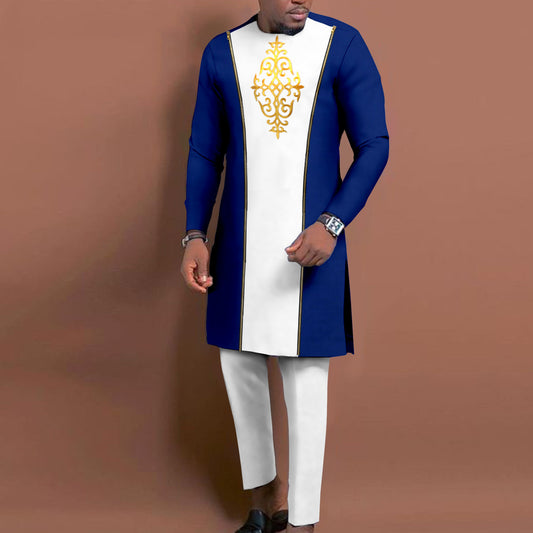 Men's Bronzing Cotton Two-piece Set