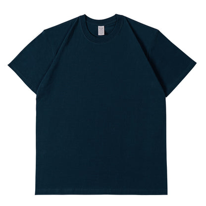 Pure Cotton Short Sleeve Solid Color Fashion Brand Loose Half Sleeve Blank T-shirt