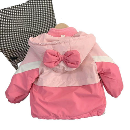 Girls' Jackets Child Clip Cotton Autumn And Winter Clothing