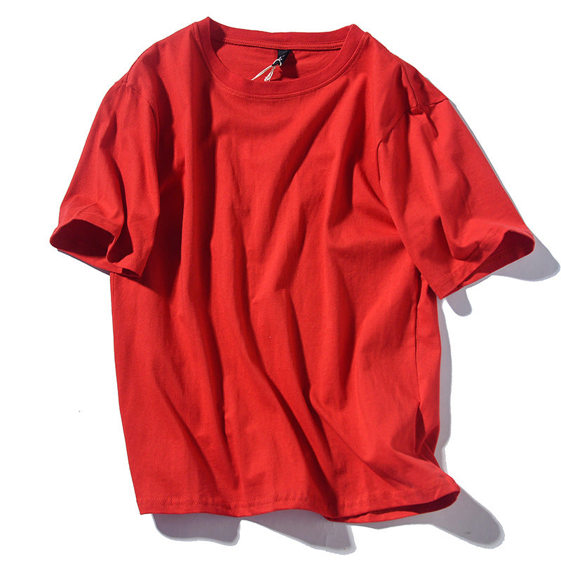 Casual round neck all-match basic short sleeve