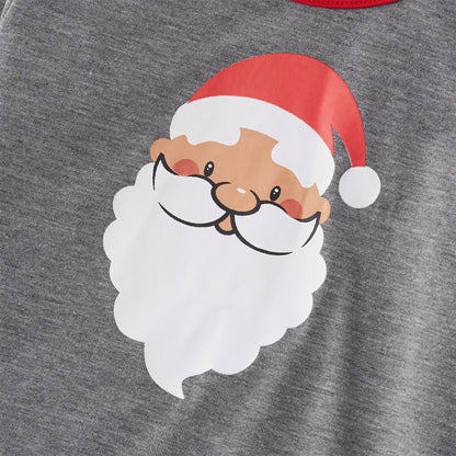 Christmas Printed Parent-child Long Sleeve Pajama Set