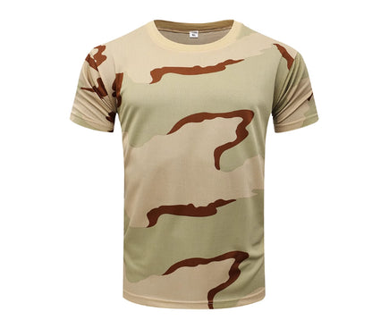 Camouflage Summer Quick-drying Mesh T-shirt