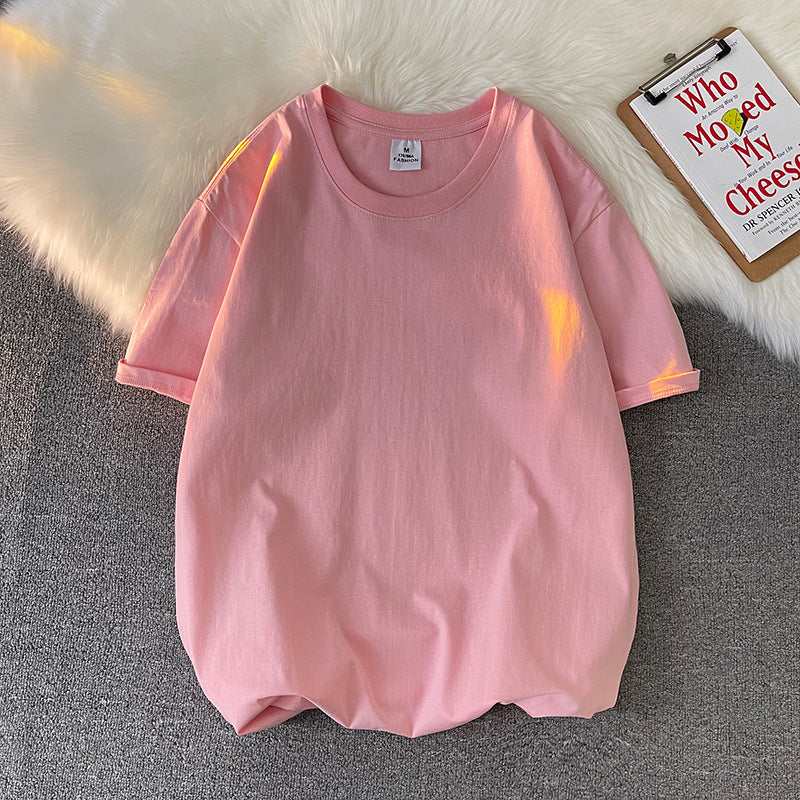 Loose Plus Size Solid Color T-shirt Top